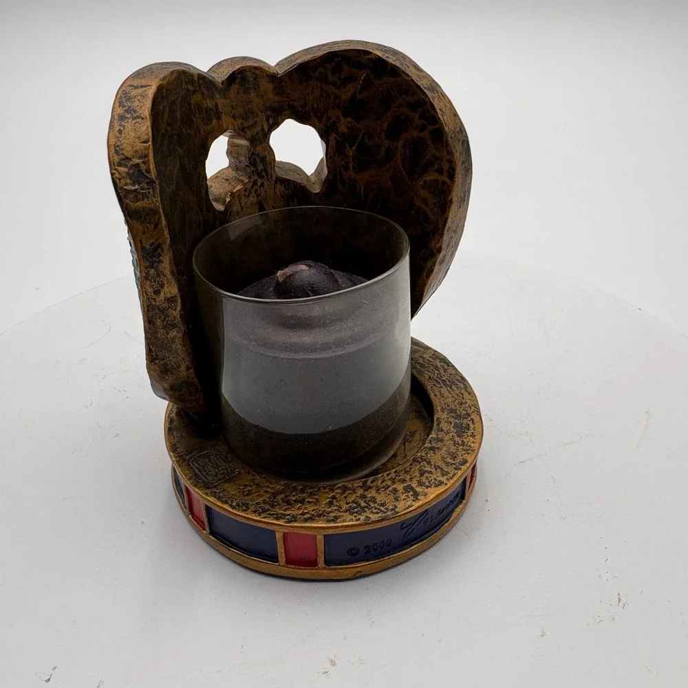Egyptian Scarab Beetle Tea Light‎ Candle Holder with Wings
